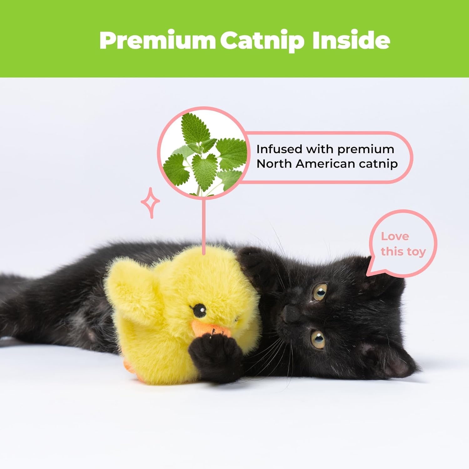 image:imageCatify Best Pet Supplies Flapping Duckling Chick amp Bird Cat Toy MotionActivated Wings Realistic Chirps CatnipInfused Plush USBRechargeable Indoor Cats amp Kittens SelfPlay Enrichment Yellow