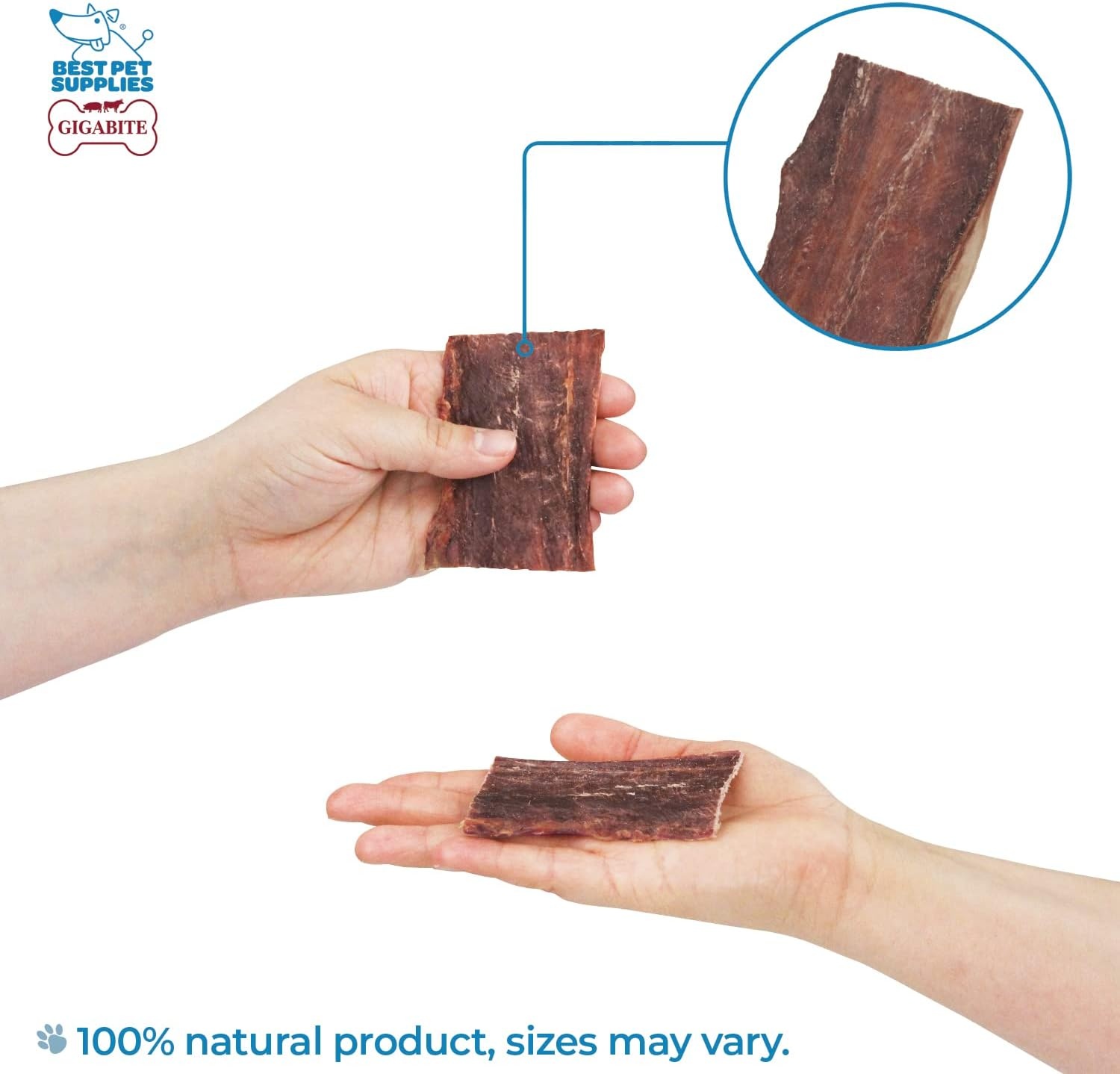 image:imageGigaBite Beef Esophagus Dog Treats Natural Gullet Sticks for Dogs High Protein Single Ingredient Dog Chews Rawhide Free Dental Dog Treats for All Dog Breeds Strips 10 inch Pack of 18Esophagus Strips Taffy