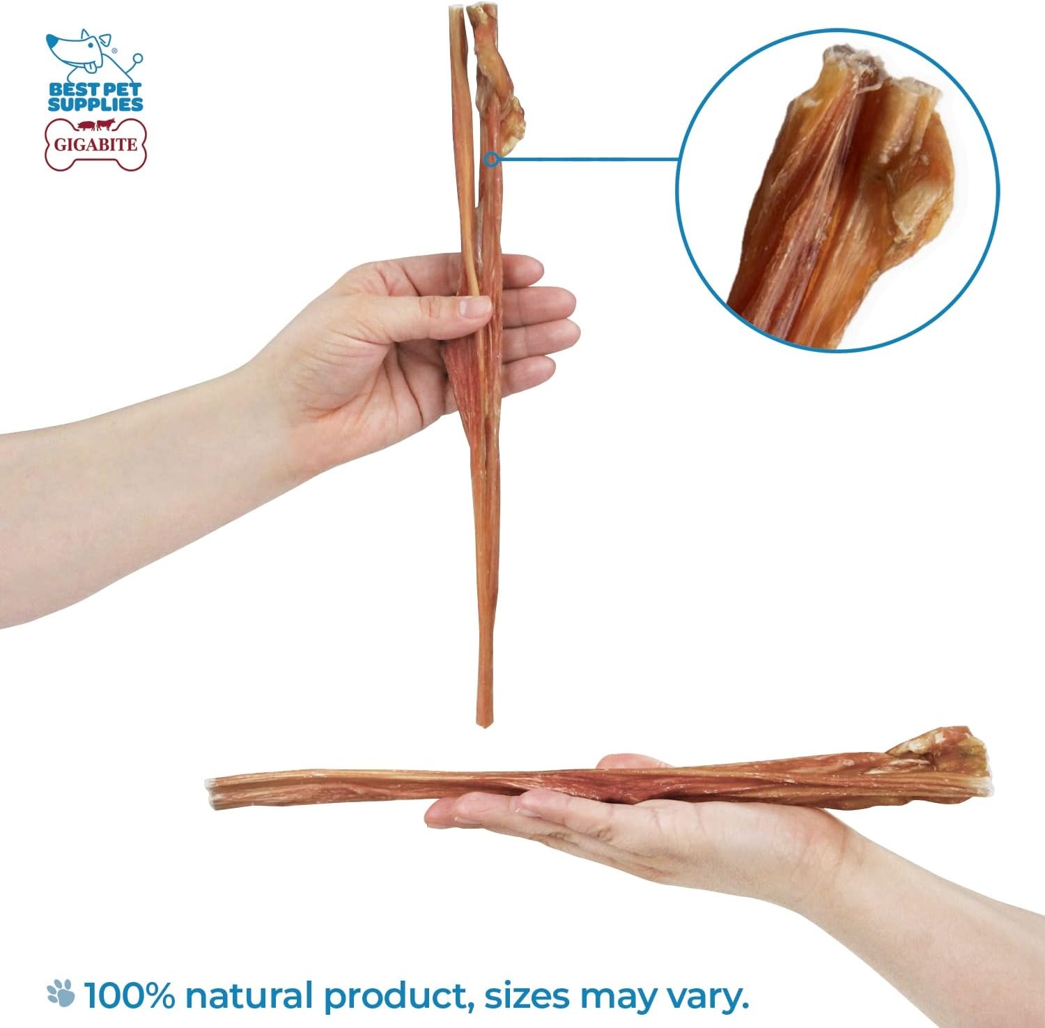 image:imageGigaBite Beef Esophagus Dog Treats Natural Gullet Sticks for Dogs High Protein Single Ingredient Dog Chews Rawhide Free Dental Dog Treats for All Dog Breeds Strips 10 inch Pack of 18Bladder Sticks 12