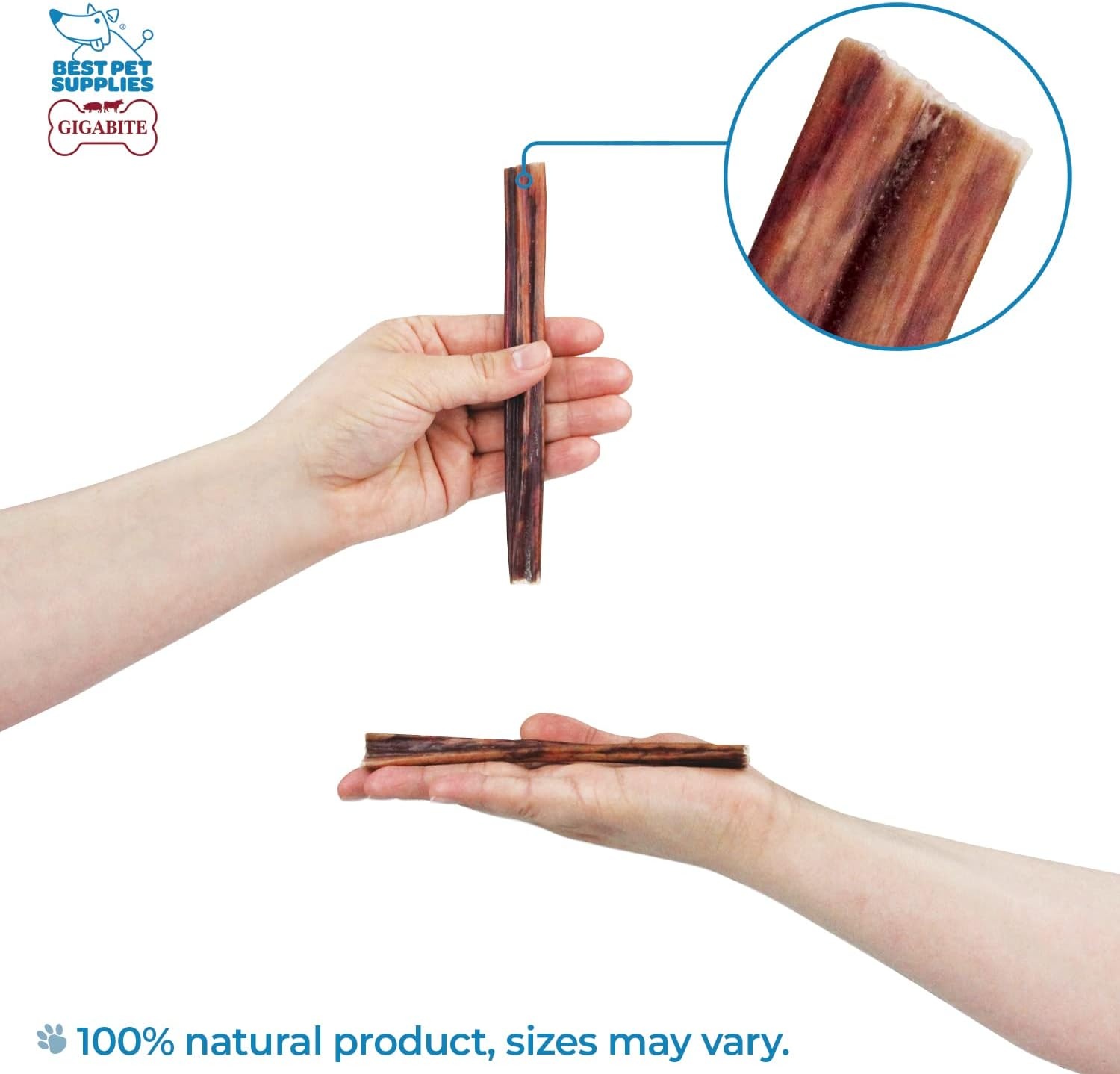 image:imageGigaBite Beef Esophagus Dog Treats Natural Gullet Sticks for Dogs High Protein Single Ingredient Dog Chews Rawhide Free Dental Dog Treats for All Dog Breeds Strips 10 inch Pack of 18Esophagus Sticks 6