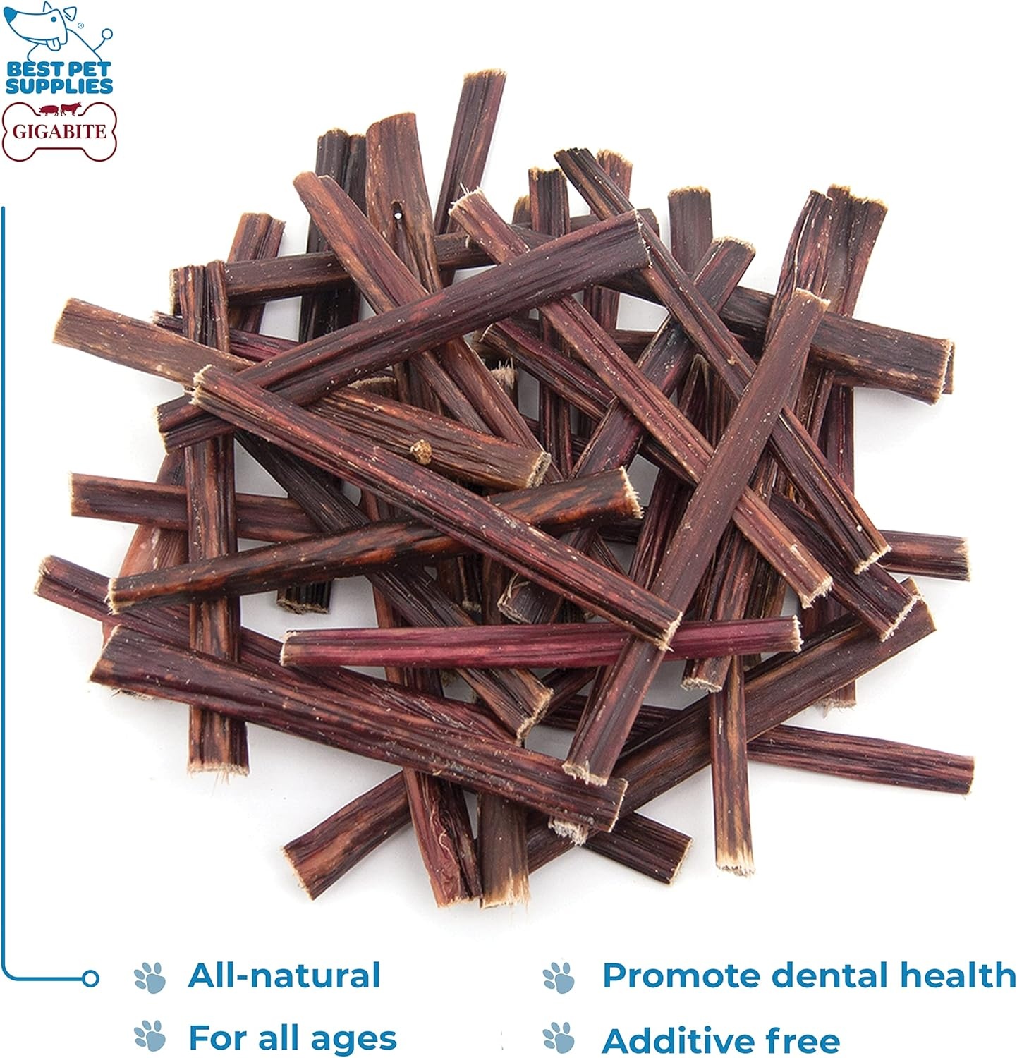 image:imageGigaBite Beef Esophagus Dog Treats Natural Gullet Sticks for Dogs High Protein Single Ingredient Dog Chews Rawhide Free Dental Dog Treats for All Dog Breeds Strips 10 inch Pack of 18Esophagus Sticks 6
