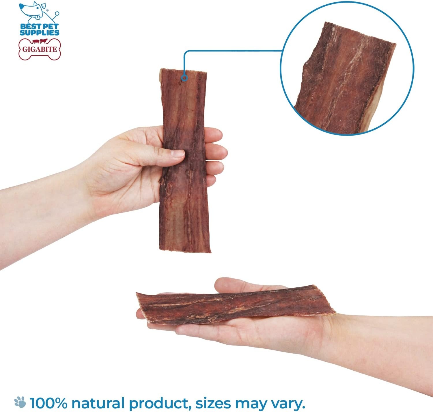 image:imageGigaBite Beef Esophagus Dog Treats Natural Gullet Sticks for Dogs High Protein Single Ingredient Dog Chews Rawhide Free Dental Dog Treats for All Dog Breeds Strips 10 inch Pack of 18Esophagus Sticks 6