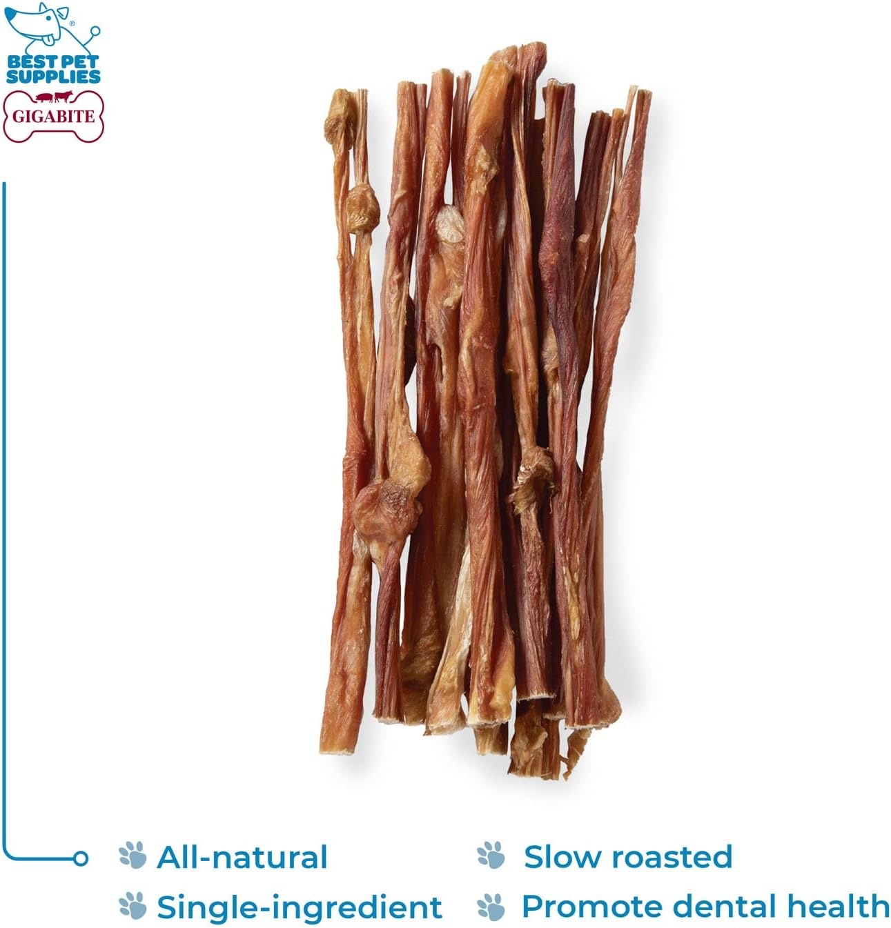 image:imageGigaBite Beef Esophagus Dog Treats Natural Gullet Sticks for Dogs High Protein Single Ingredient Dog Chews Rawhide Free Dental Dog Treats for All Dog Breeds Strips 10 inch Pack of 18Bladder Sticks 12