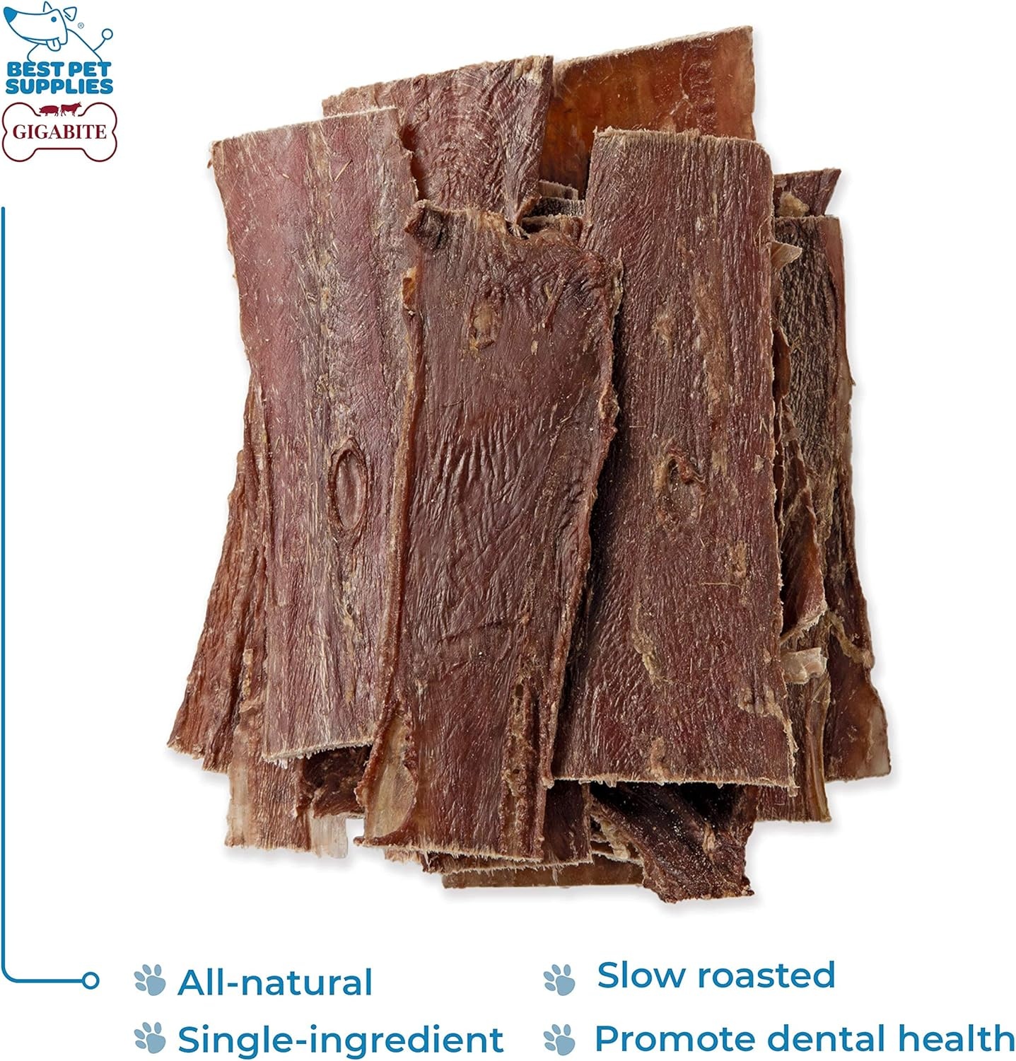 image:imageGigaBite Beef Esophagus Dog Treats Natural Gullet Sticks for Dogs High Protein Single Ingredient Dog Chews Rawhide Free Dental Dog Treats for All Dog Breeds Strips 10 inch Pack of 18Esophagus Sticks 6