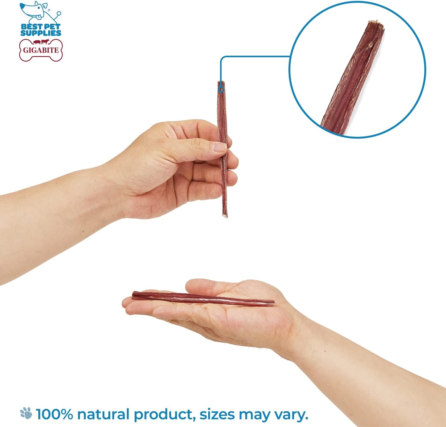 image:imageGigaBite Bully Sticks for Dogs All Natural Beef Pizzle Dog Chews Odor amp Rawhide Free Dog Treats Long Lasting High Protein Chews Digestible Dental Dog Treat Sticks Halfcut 6 Pack of 106inch