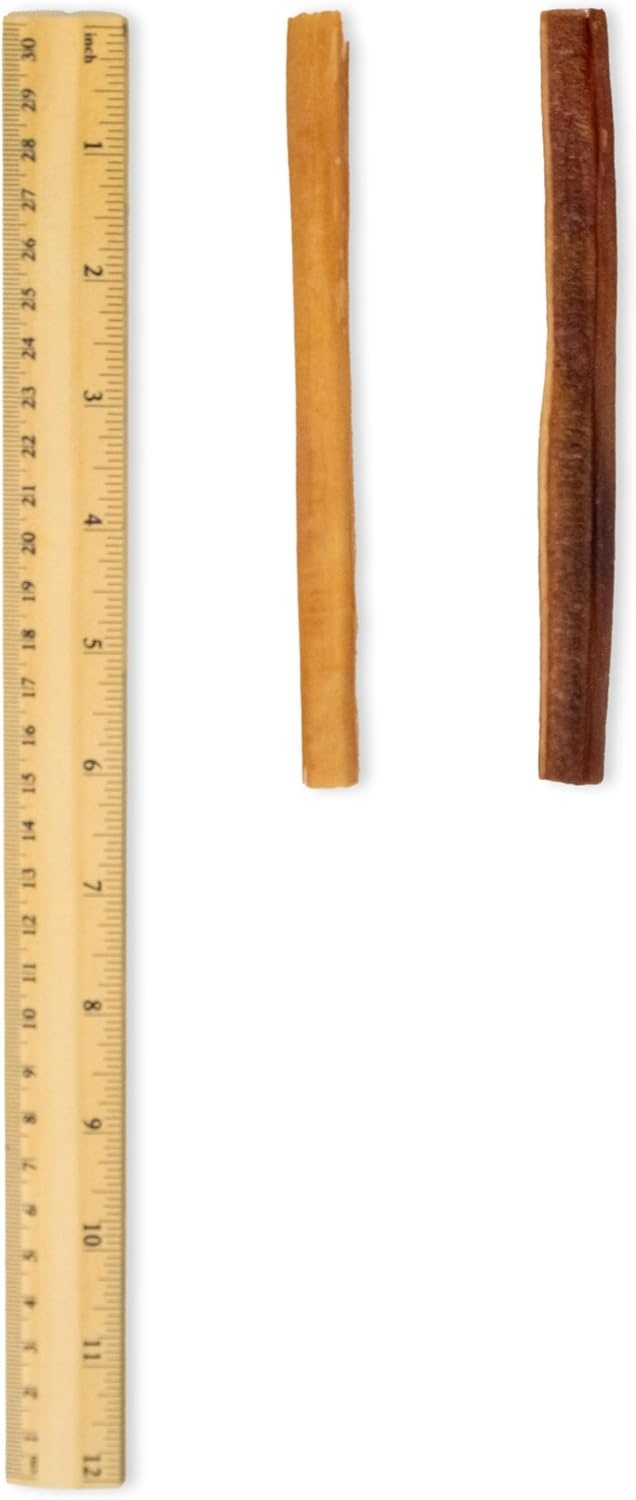 image:imageGigaBite Bully Sticks for Dogs All Natural Beef Pizzle Dog Chews Odor amp Rawhide Free Dog Treats Long Lasting High Protein Chews Digestible Dental Dog Treat Sticks Halfcut 6 Pack of 106inch