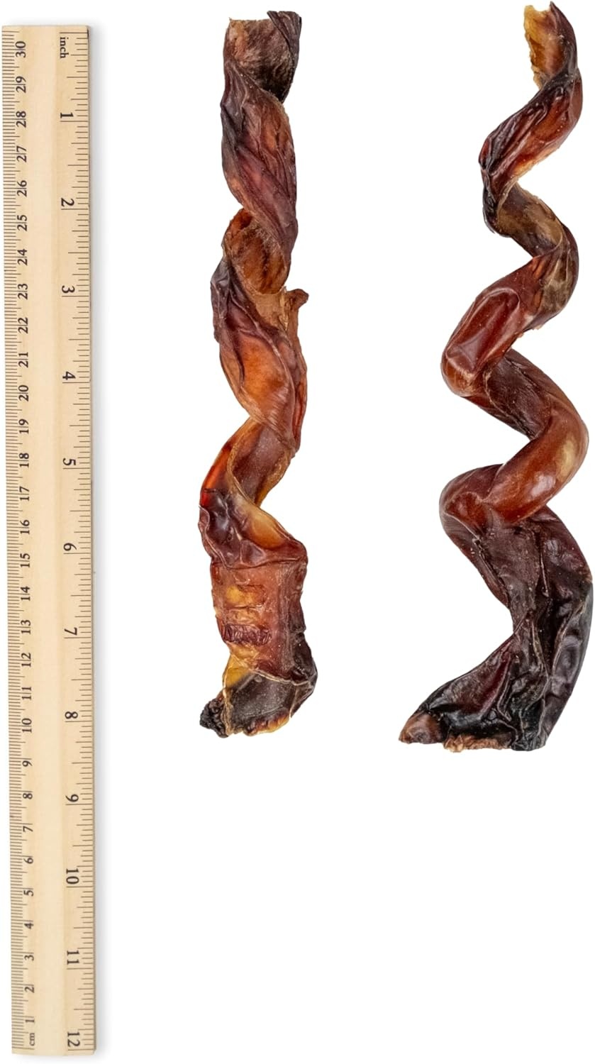 image:imageGigaBite Single Ingredient All Natural Free Range Bully Treats and Chews Bully SticksBladder SticksBeef Esophagus by Best Pet Supplies Esophagus Strips 10 inch Pack of 10Bully Skin Spiral