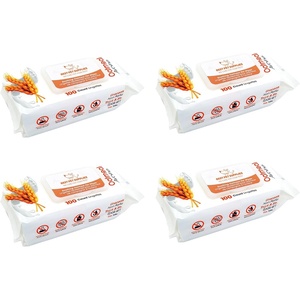 image:imageBest Pet Supplies 8 x 9 Large Unscented Dog Wipes  Cleaning and Deodorizing for Paws and Coat  Gentle Formula with Aloe Vera Vitamin E for Puppies and Cats  400 CountSoothing Oatmeal