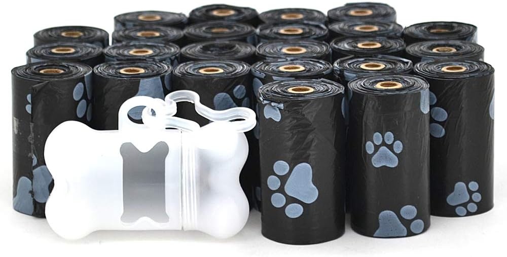 image:imageBest Pet Supplies Dog Poop Bags for Waste Refuse Cleanup Doggy Roll Replacements for Outdoor Puppy Walking and Travel Leak Proof and Tear Resistant Thick Plastic Blue Unscented 240 BagsBlack
