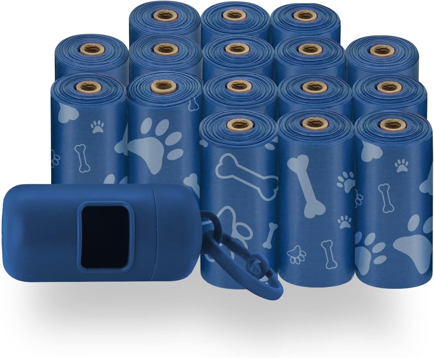 image:imageBest Pet Supplies Dog Poop Bags for Waste Refuse Cleanup Doggy Roll Replacements for Outdoor Puppy Walking and Travel Leak Proof and Tear Resistant Thick Plastic Blue Unscented 240 BagsLoyal Blue