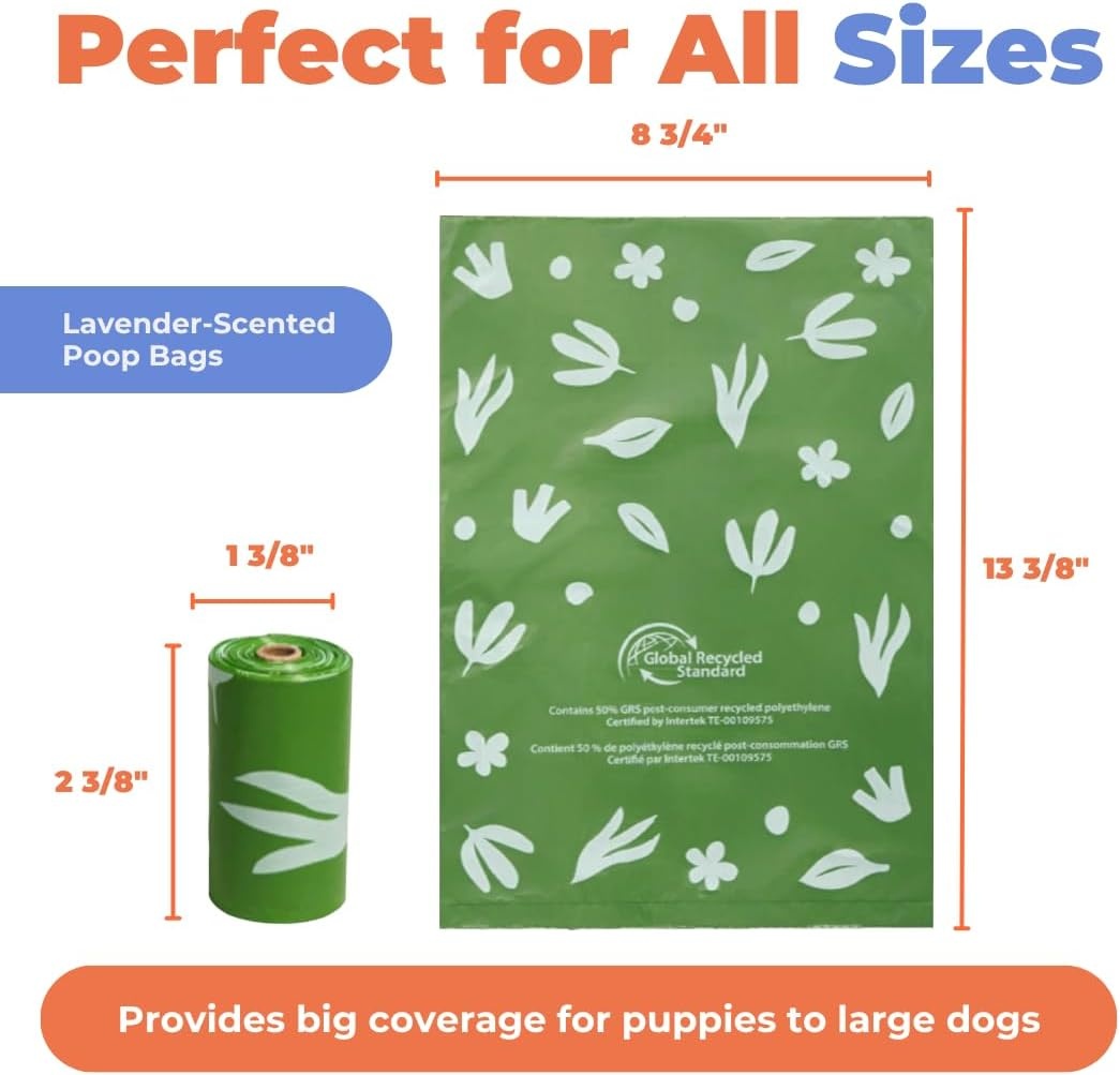 image:imageBest Pet Supplies Dog Poop Bags for Waste Refuse Cleanup Doggy Roll Replacements for Outdoor Puppy Walking and Travel Leak Proof and Tear Resistant Thick Plastic Blue Unscented 240 BagsGRS Green