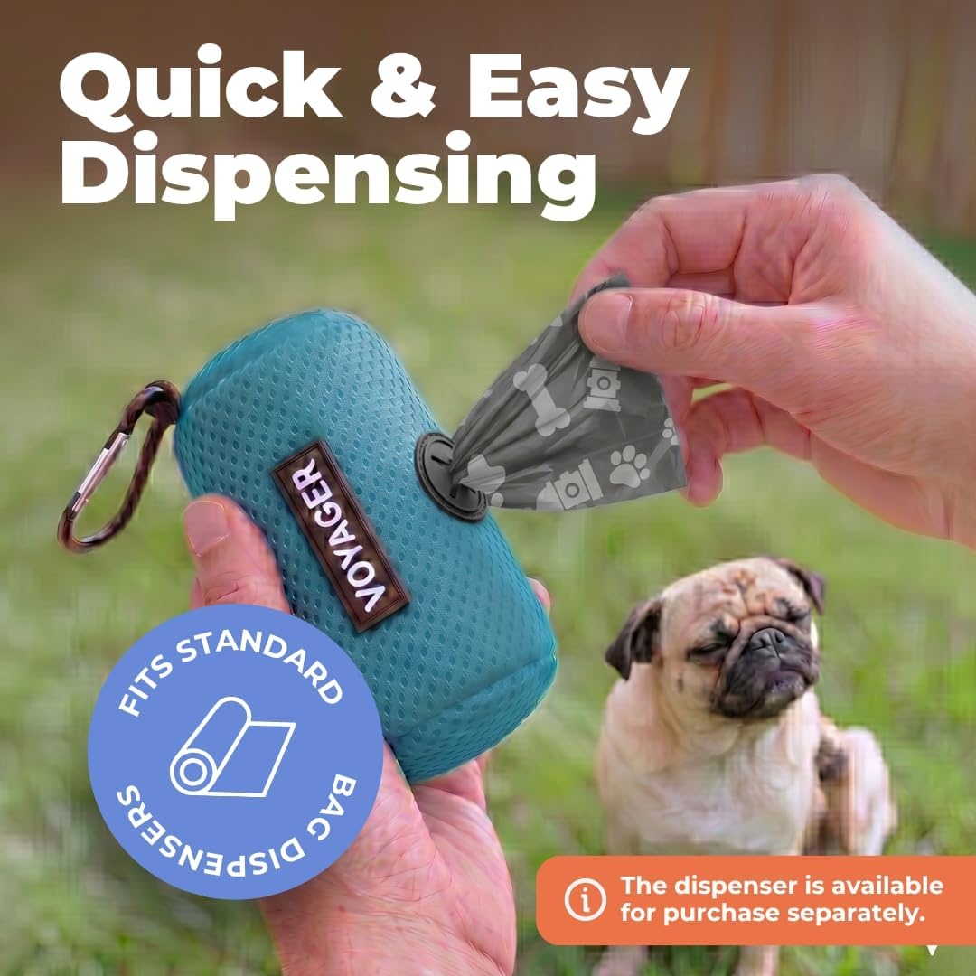 image:imageBest Pet Supplies Dog Poop Bags for Waste Refuse Cleanup Doggy Roll Replacements for Outdoor Puppy Walking and Travel Leak Proof and Tear Resistant Thick Plastic Blue Unscented 240 BagsGray