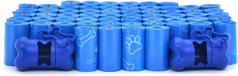 image:imageBest Pet Supplies Dog Poop Bags for Waste Refuse Cleanup Doggy Roll Replacements for Outdoor Puppy Walking and Travel Leak Proof and Tear Resistant Thick Plastic Blue Unscented 240 BagsBlue Unscented