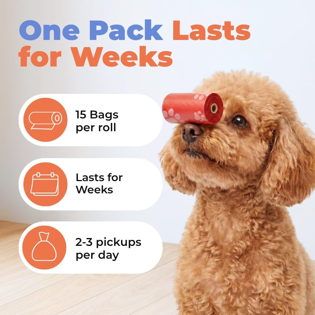 image:imageBest Pet Supplies Dog Poop Bags for Waste Refuse Cleanup Doggy Roll Replacements for Outdoor Puppy Walking and Travel Leak Proof and Tear Resistant Thick Plastic Blue Unscented 240 BagsAssorted Colors