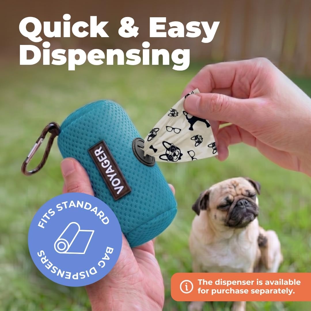 image:imageBest Pet Supplies Dog Poop Bags for Waste Refuse Cleanup Doggy Roll Replacements for Outdoor Puppy Walking and Travel Leak Proof and Tear Resistant Thick Plastic Blue Unscented 240 BagsWhite
