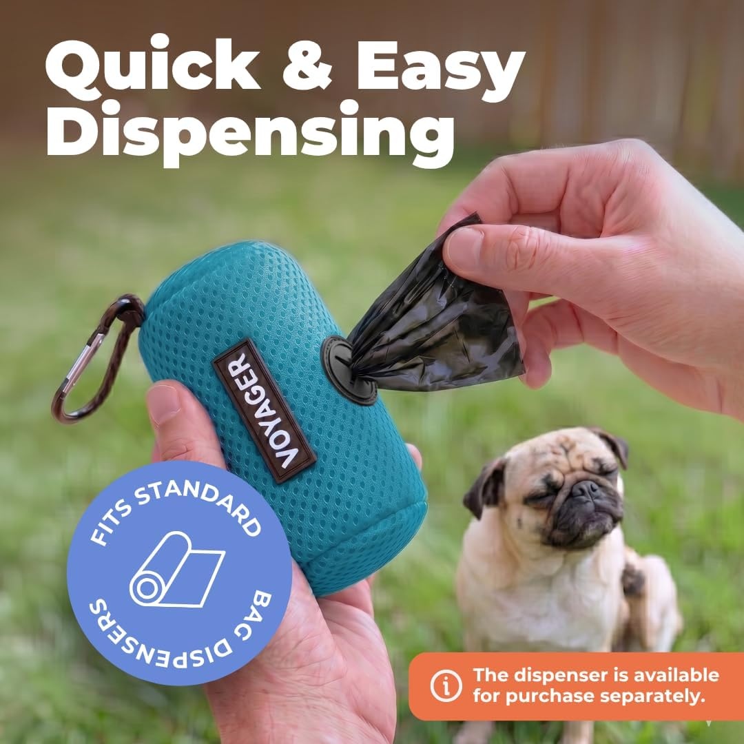 image:imageBest Pet Supplies Dog Poop Bags for Waste Refuse Cleanup Doggy Roll Replacements for Outdoor Puppy Walking and Travel Leak Proof and Tear Resistant Thick Plastic Blue Unscented 240 BagsBlack