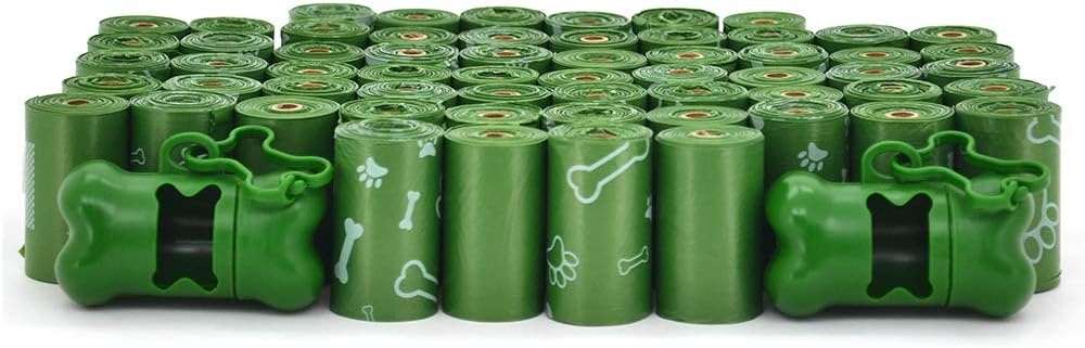 image:imageBest Pet Supplies Dog Poop Bags for Waste Refuse Cleanup Doggy Roll Replacements for Outdoor Puppy Walking and Travel Leak Proof and Tear Resistant Thick Plastic Blue Unscented 240 BagsGreen Unscented