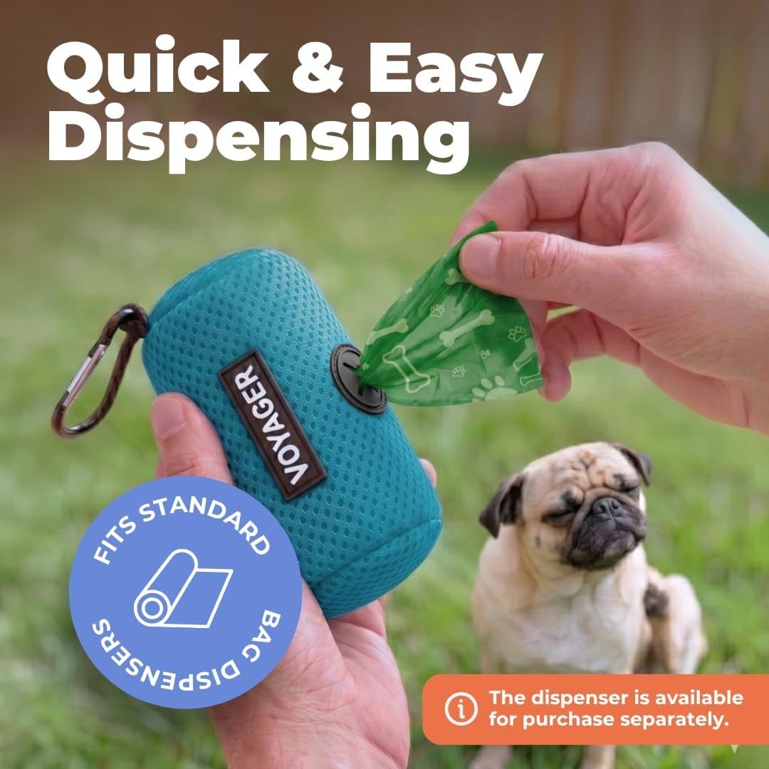 image:imageBest Pet Supplies Dog Poop Bags for Waste Refuse Cleanup Doggy Roll Replacements for Outdoor Puppy Walking and Travel Leak Proof and Tear Resistant Thick Plastic Blue Unscented 240 BagsGreen Unscented