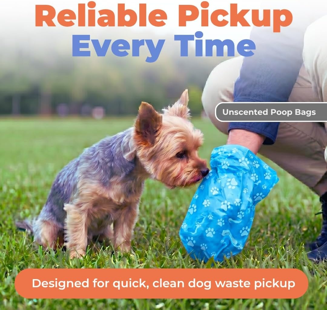 image:imageBest Pet Supplies Dog Poop Bags for Waste Refuse Cleanup Doggy Roll Replacements for Outdoor Puppy Walking and Travel Leak Proof and Tear Resistant Thick Plastic Blue Unscented 240 BagsBlue Unscented