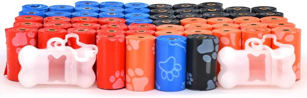 image:imageBest Pet Supplies Dog Poop Bags for Waste Refuse Cleanup Doggy Roll Replacements for Outdoor Puppy Walking and Travel Leak Proof and Tear Resistant Thick Plastic Blue Unscented 240 BagsAssorted Colors