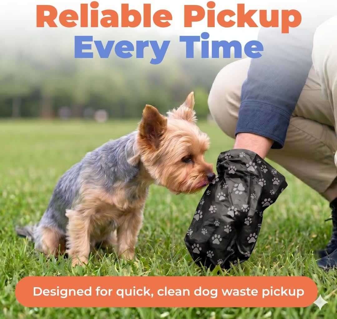 image:imageBest Pet Supplies Dog Poop Bags for Waste Refuse Cleanup Doggy Roll Replacements for Outdoor Puppy Walking and Travel Leak Proof and Tear Resistant Thick Plastic Blue Unscented 240 BagsBlack