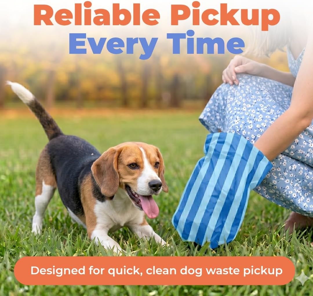 image:imageBest Pet Supplies Dog Poop Bags for Waste Refuse Cleanup Doggy Roll Replacements for Outdoor Puppy Walking and Travel Leak Proof and Tear Resistant Thick Plastic Blue Unscented 240 BagsBlue Strips