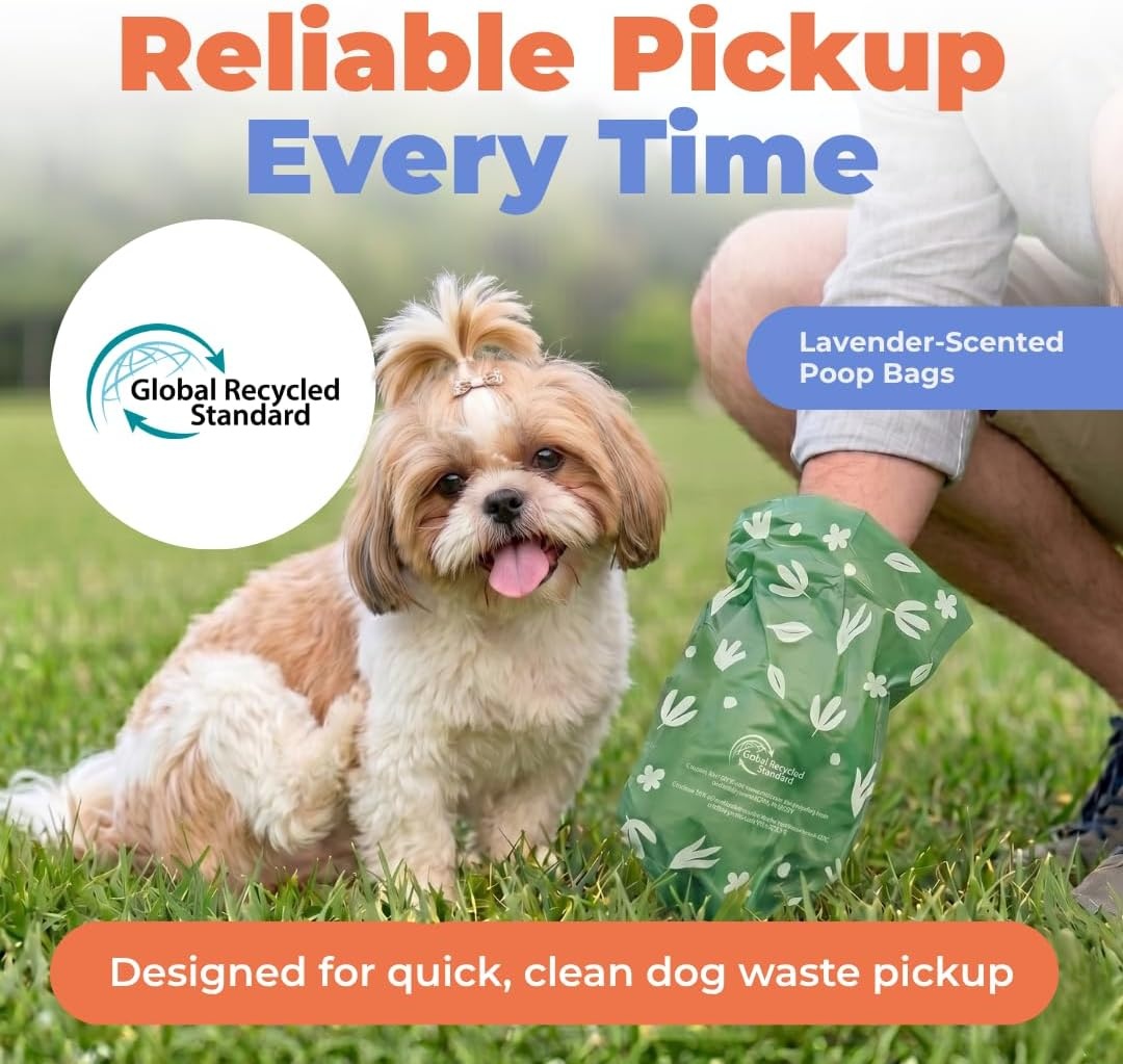 image:imageBest Pet Supplies Dog Poop Bags for Waste Refuse Cleanup Doggy Roll Replacements for Outdoor Puppy Walking and Travel Leak Proof and Tear Resistant Thick Plastic Blue Unscented 240 BagsGRS Green