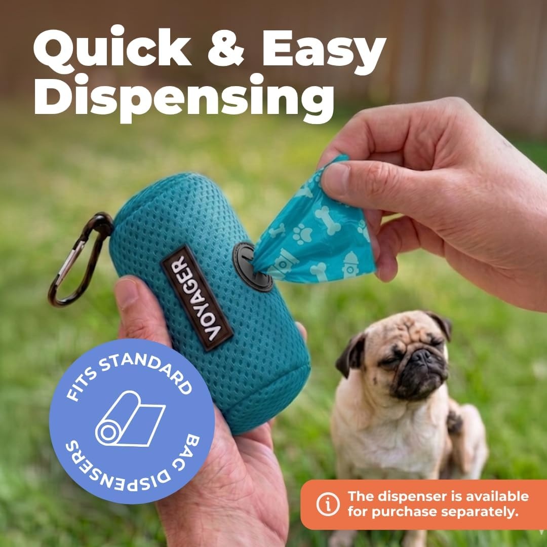 image:imageBest Pet Supplies Dog Poop Bags for Waste Refuse Cleanup Doggy Roll Replacements for Outdoor Puppy Walking and Travel Leak Proof and Tear Resistant Thick Plastic Blue Unscented 240 BagsTurquoise