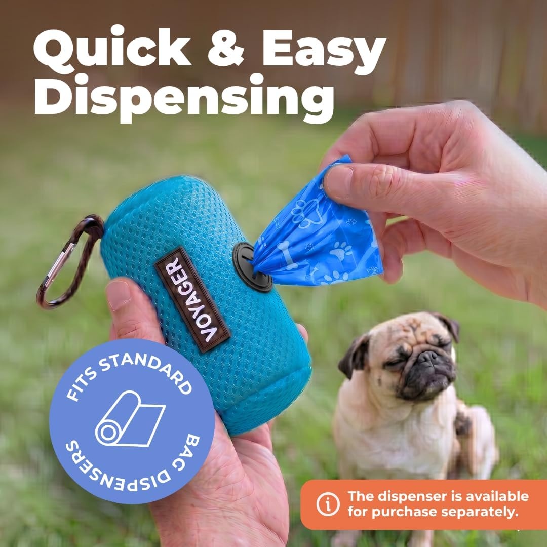 image:imageBest Pet Supplies Dog Poop Bags for Waste Refuse Cleanup Doggy Roll Replacements for Outdoor Puppy Walking and Travel Leak Proof and Tear Resistant Thick Plastic Blue Unscented 240 BagsBlue Unscented