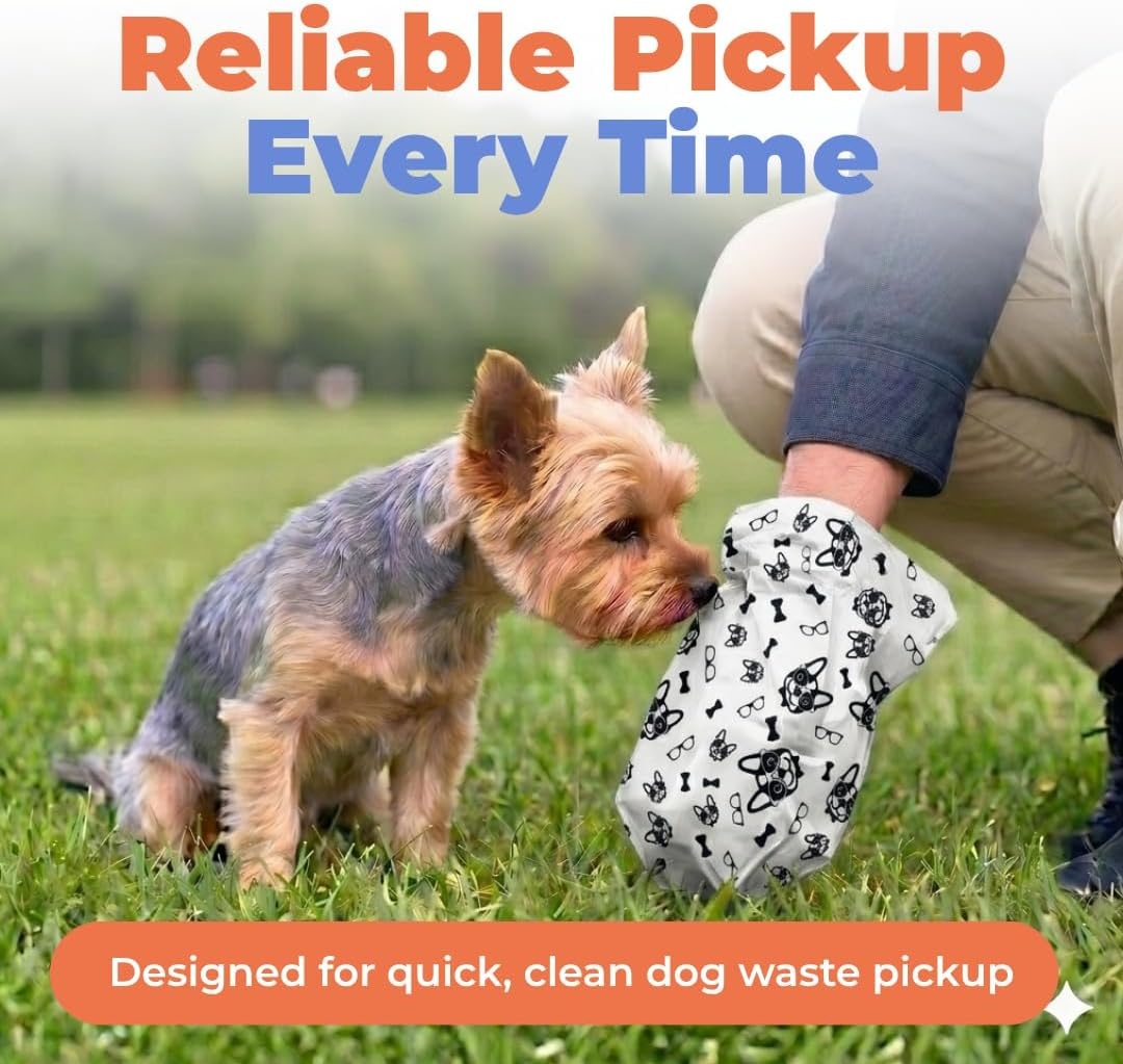 image:imageBest Pet Supplies Dog Poop Bags for Waste Refuse Cleanup Doggy Roll Replacements for Outdoor Puppy Walking and Travel Leak Proof and Tear Resistant Thick Plastic Blue Unscented 240 BagsWhite