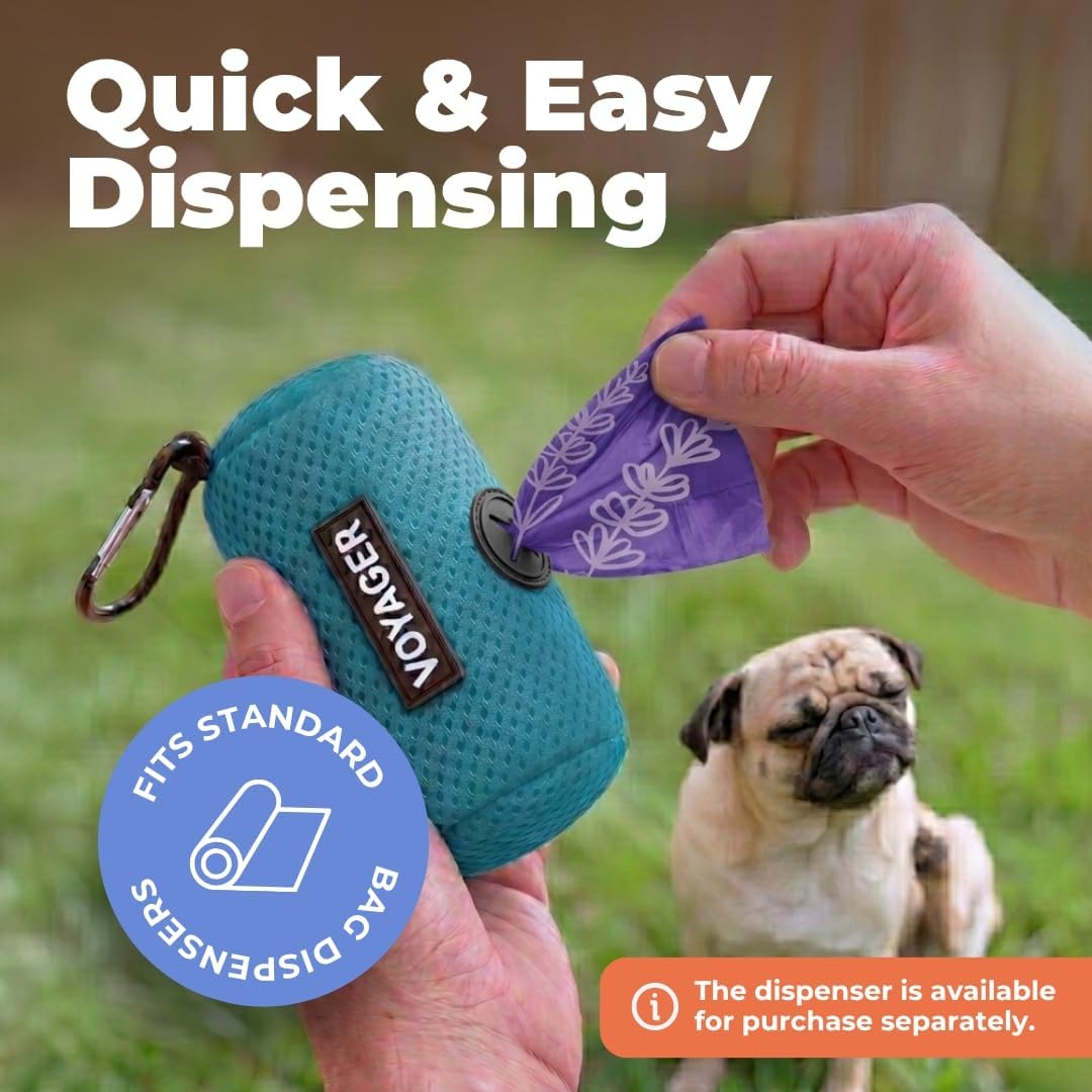 image:imageBest Pet Supplies Dog Poop Bags for Waste Refuse Cleanup Doggy Roll Replacements for Outdoor Puppy Walking and Travel Leak Proof and Tear Resistant Thick Plastic Blue Unscented 240 BagsPurple Lavender Scented
