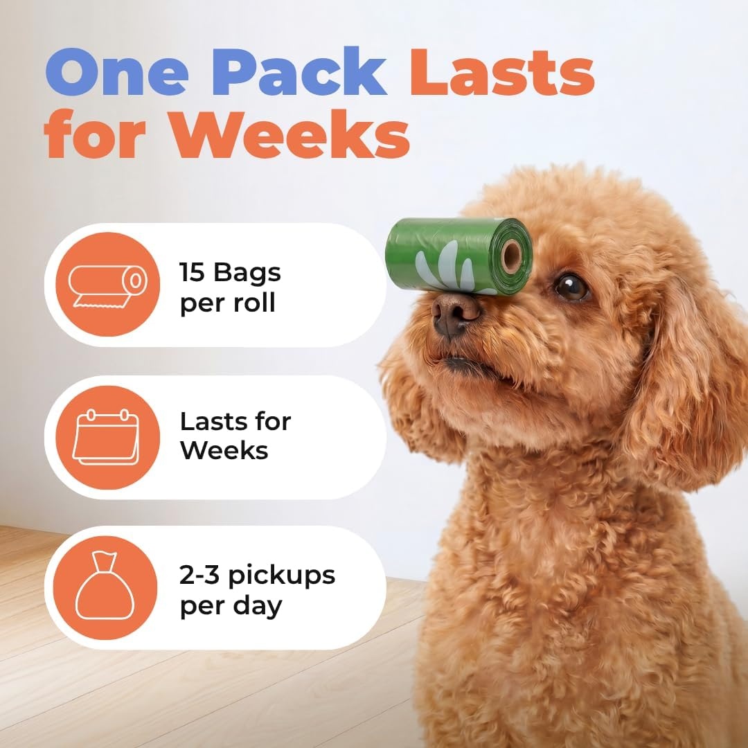 image:imageBest Pet Supplies Dog Poop Bags for Waste Refuse Cleanup Doggy Roll Replacements for Outdoor Puppy Walking and Travel Leak Proof and Tear Resistant Thick Plastic Blue Unscented 240 BagsGRS Green