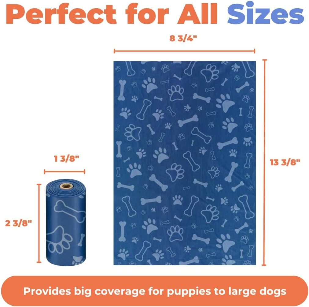 image:imageBest Pet Supplies Dog Poop Bags for Waste Refuse Cleanup Doggy Roll Replacements for Outdoor Puppy Walking and Travel Leak Proof and Tear Resistant Thick Plastic Blue Unscented 240 BagsLoyal Blue