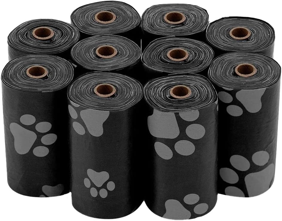 image:imageBest Pet Supplies Dog Poop Bags for Waste Refuse Cleanup Doggy Roll Replacements for Outdoor Puppy Walking and Travel Leak Proof and Tear Resistant Thick Plastic Blue Unscented 240 BagsBlack