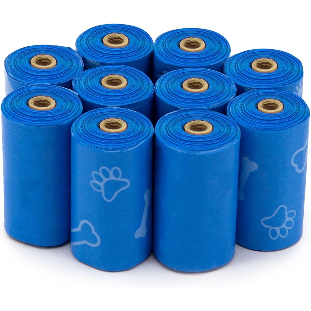 image:imageBest Pet Supplies Dog Poop Bags for Waste Refuse Cleanup Doggy Roll Replacements for Outdoor Puppy Walking and Travel Leak Proof and Tear Resistant Thick Plastic Blue Unscented 240 BagsBlue Unscented