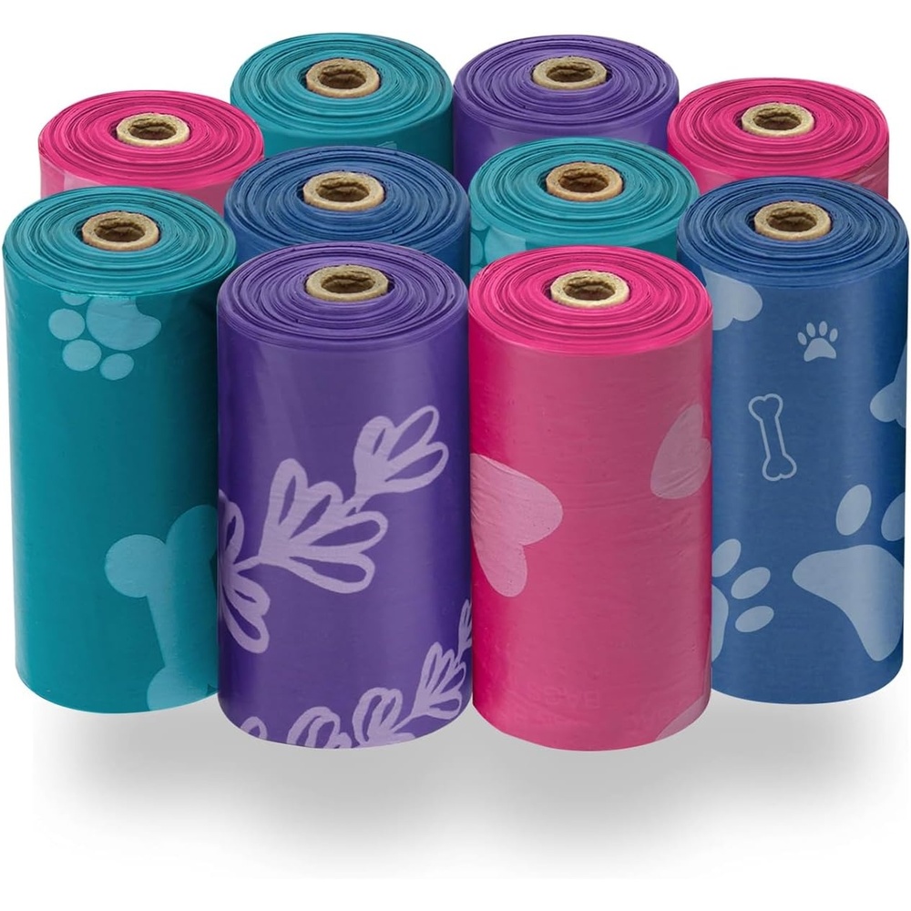 image:imageBest Pet Supplies Dog Poop Bags for Waste Refuse Cleanup Doggy Roll Replacements for Outdoor Puppy Walking and Travel Leak Proof and Tear Resistant Thick Plastic Blue Unscented 240 BagsAssorted Colors 2