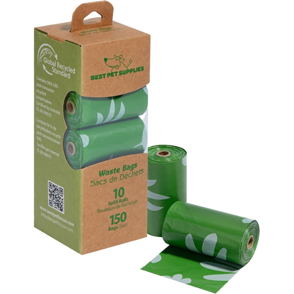 image:imageBest Pet Supplies Dog Poop Bags for Waste Refuse Cleanup Doggy Roll Replacements for Outdoor Puppy Walking and Travel Leak Proof and Tear Resistant Thick Plastic Blue Unscented 240 BagsGRS Green