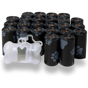 image:imageBest Pet Supplies Dog Poop Bags 360 Bags for Waste Refuse Cleanup Doggy Roll Replacements for Outdoor Puppy Walking and Travel Leak Proof and Tear Resistant Thick Plastic  BlackBlack
