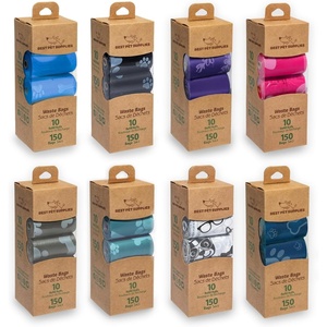 image:imageBest Pet Supplies Dog Poop Bags for Waste Refuse Cleanup Doggy Roll Replacements for Outdoor Puppy Walking and Travel Leak Proof and Tear Resistant Thick Plastic  Blue Unscented 240 BagsAssorted Colors 3