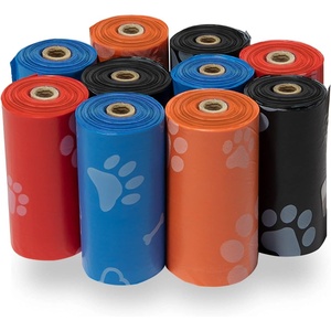 image:imageBest Pet Supplies Dog Poop Bags for Waste Refuse Cleanup Doggy Roll Replacements for Outdoor Puppy Walking and Travel Leak Proof and Tear Resistant Thick Plastic  Blue Unscented 240 BagsAssorted Colors