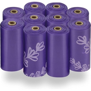 image:imageBest Pet Supplies Dog Poop Bags for Waste Refuse Cleanup Doggy Roll Replacements for Outdoor Puppy Walking and Travel Leak Proof and Tear Resistant Thick Plastic  Blue Unscented 240 BagsPurple Lavender Scented