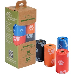 image:imageBest Pet Supplies Dog Poop Bags for Waste Refuse Cleanup Doggy Roll Replacements for Outdoor Puppy Walking and Travel Leak Proof and Tear Resistant Thick Plastic  Blue Unscented 240 BagsGRS Assorted Colors