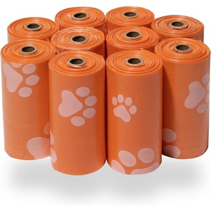 image:imageBest Pet Supplies Dog Poop Bags for Waste Refuse Cleanup Doggy Roll Replacements for Outdoor Puppy Walking and Travel Leak Proof and Tear Resistant Thick Plastic  Blue Unscented 240 BagsOrange