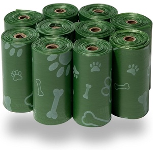 image:imageBest Pet Supplies Dog Poop Bags for Waste Refuse Cleanup Doggy Roll Replacements for Outdoor Puppy Walking and Travel Leak Proof and Tear Resistant Thick Plastic  Blue Unscented 240 BagsGreen Unscented