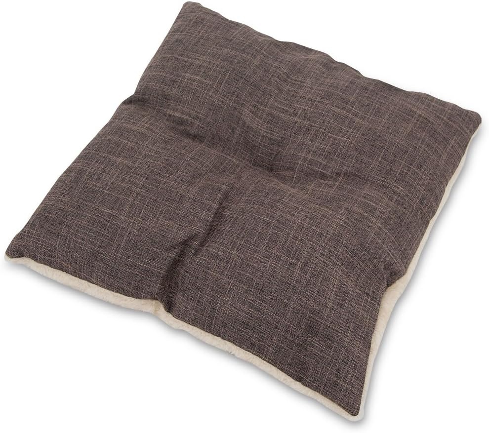 image:imageBest Pet Supplies Cat Bed for Indoor Cat Domed Tent House with Removable Pillow Covered Cat Cave for Small Dog Puppies and All Breeds of Cats Gray 17 x 15 x H14Brown Linen