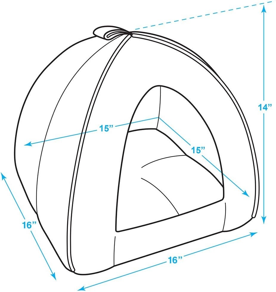 image:imageBest Pet Supplies Cat Bed for Indoor Cat Domed Tent House with Removable Pillow Covered Cat Cave for Small Dog Puppies and All Breeds of Cats Gray 17 x 15 x H14Beige Corduroy