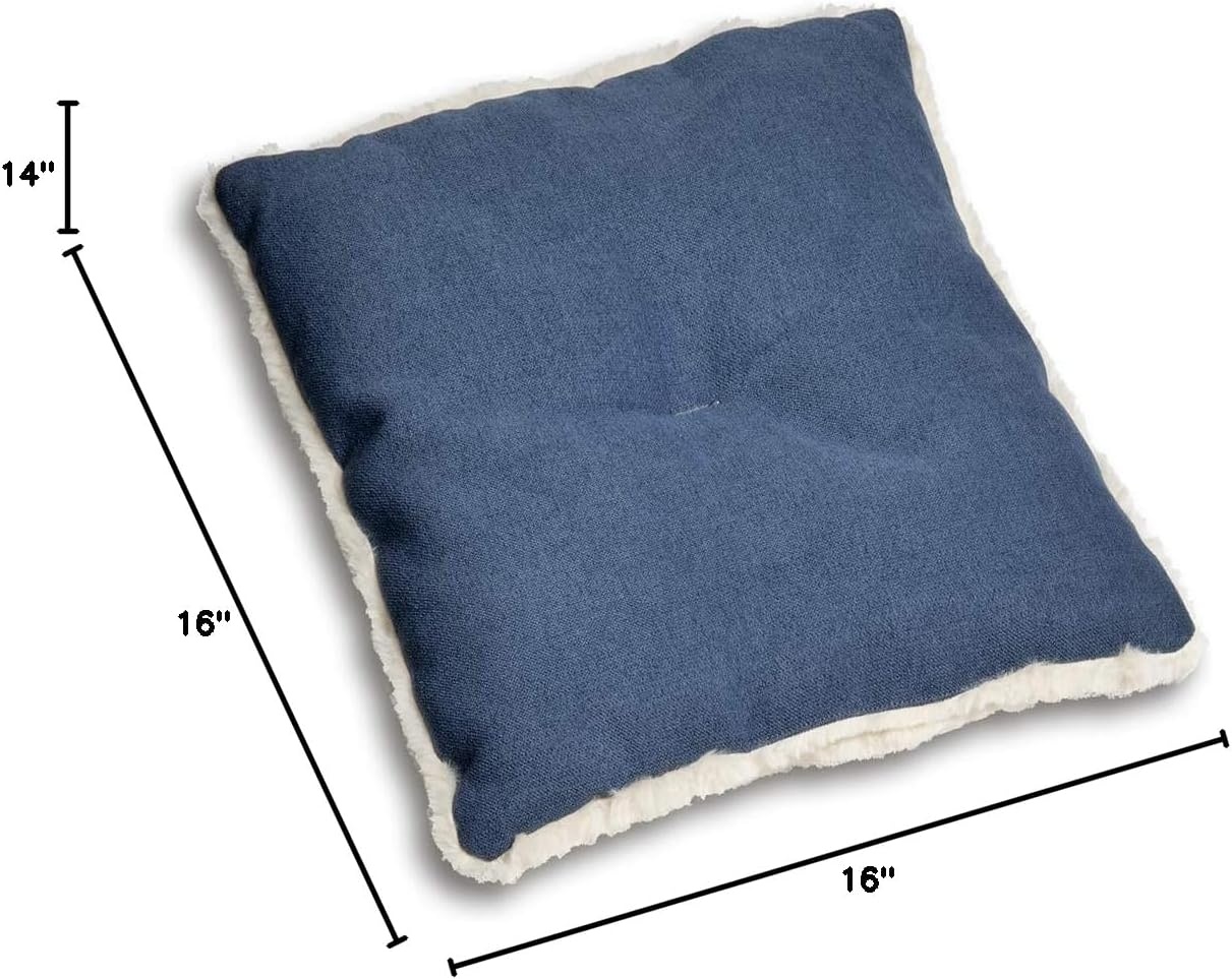 image:imageBest Pet Supplies Cat Bed for Indoor Cat Domed Tent House with Removable Pillow Covered Cat Cave for Small Dog Puppies and All Breeds of Cats Gray 17 x 15 x H14Navy