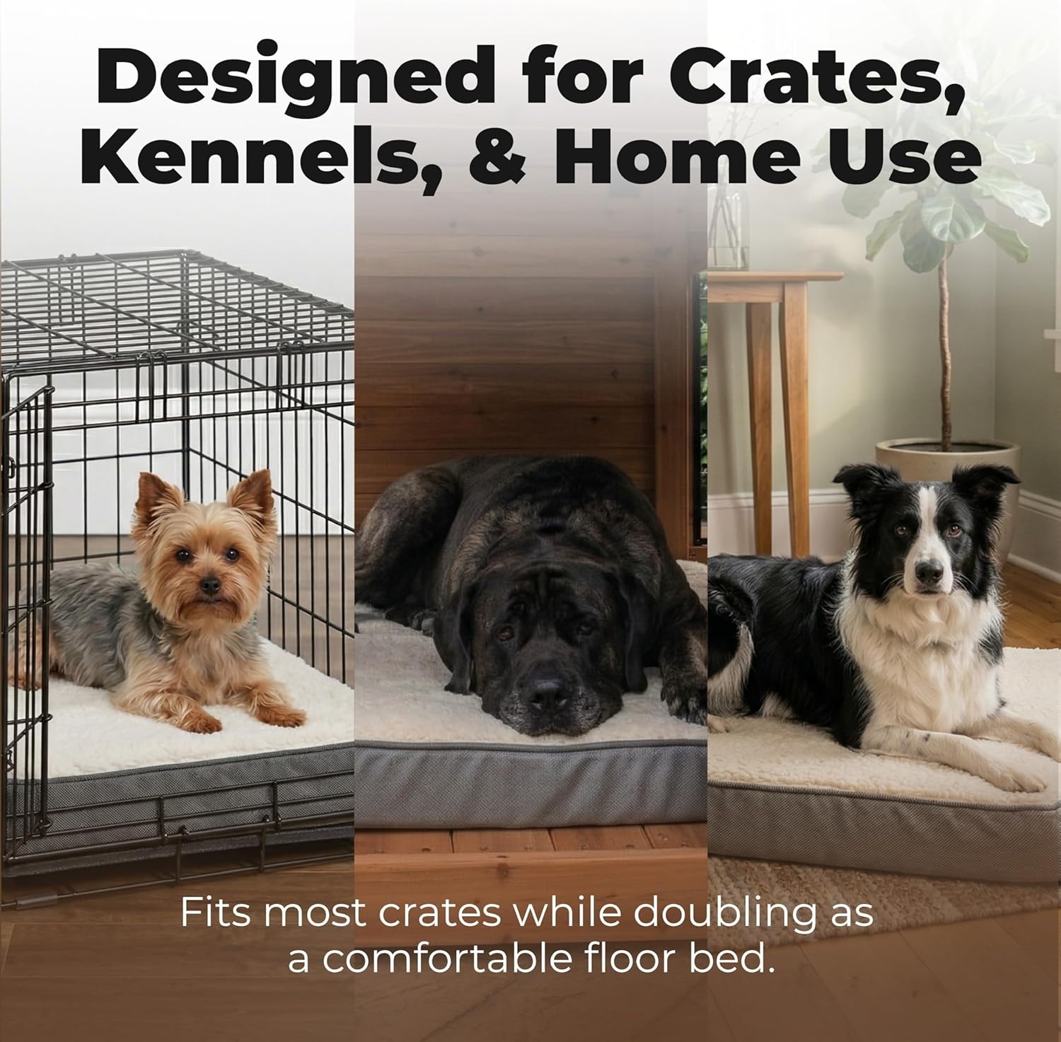 image:imageBest Pet Supplies Orthopedic Dog Bed with Memory Foam Washable Dog Crate Mat for Small Medium amp Large Dogs Thick Mattress for Crates Kennels or Floor Waterproof Pet Bed Gray 24 x 16 x 3Brown