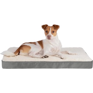 image:imageBest Pet Supplies Orthopedic Dog Bed with Memory Foam Washable Dog Crate Mat for Small Medium amp Large Dogs Thick Mattress for Crates Kennels or Floor Waterproof Pet Bed  Gray 24 x 16 x 3Gray