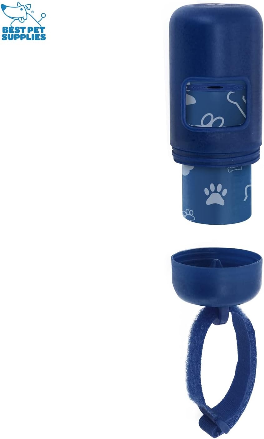 image:imageBest Pet Supplies 2Pack Dog Poop Bag Holder Leash Attachment Color Reusable Mesh Dispenser Pouch for Travel Walking Park and Outdoor Use Soft and Durable with ClipOn Mesh Baby BluePlastic Royal Blue